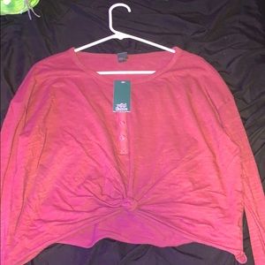 Brand new long sleeved crop-top